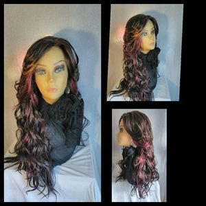 Multi- Color Synthetic Wavy Wig